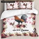thumbnail image 1 of v1362 Bed Sheets Just A Girl Who Loves Chicken Bedding Set Farm Rooster Hen Bed Duvet Cover,Floral Twin King Queen /pcs Polyester Quilt Cover 3-Piece Bedding Set (1 Duvet Cover + 2 Pillow Shams) Bed S, 1 of 5