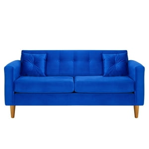 Bodevir - Sofa New Retro 3C Felpa 04 Azul Rey