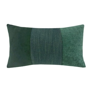 Hebra - Cojín Patchwork Rectangular Verde 30X50