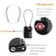 thumbnail image 2 of Cerraduras para Equipaje, Cerraduras de Cable para Equipaje de 3 Dígitos Aceptadas por la TSA con Cuerpo de Aleación, Establece Tu Propia Combinación para Viajar, Negro, 2 of 9