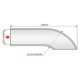 thumbnail image 3 of Punta de escape Jones Exhaust 20 cm cromo 1,75 in 1 pieza, 3 of 3