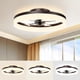 thumbnail image 1 of Ventilador de techo VOLISUN de 50 cm sin aspas con luz LED y control remoto, 1 of 7