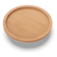 Genérico - Tabla De Trupan (Mdf) Para Aperitivos, Pack De 4, Redonda, Con Canaleta.