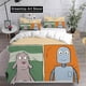 thumbnail image 1 of Robot Dreams Bedding Set Boys Girls Duvet Cover Pillowcase Bed Adult Bedroom, 1 of 5