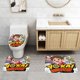 thumbnail image 2 of Yokai Watch Juego de 3 alfombras de baño de coral fleece: tapete de baño + alfombra de inodoro en forma de U + funda de tapa de inodoro en forma de O, 2 of 6