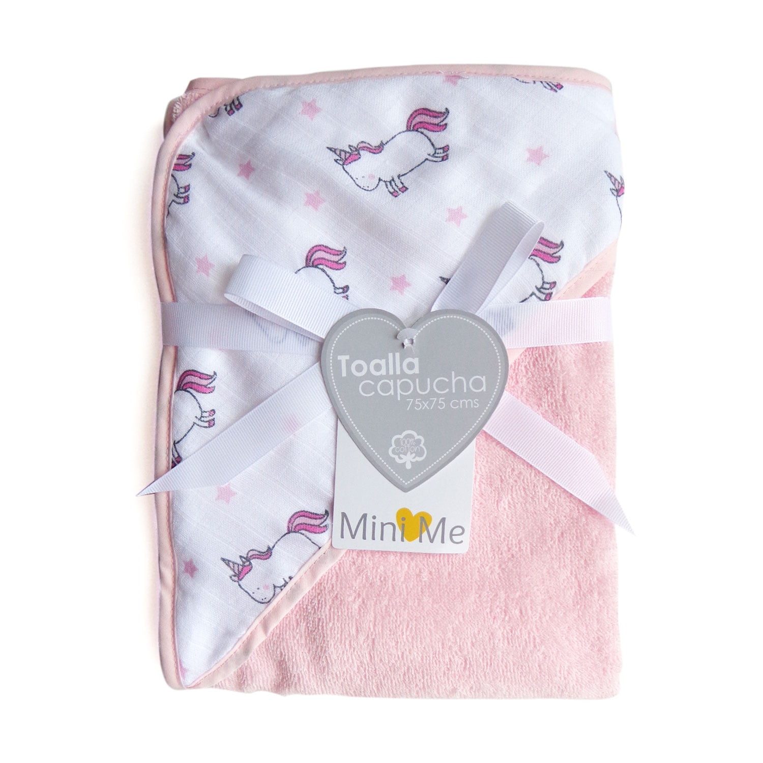 Mini Me - Toalla Capucha Para Bebé Unicornios