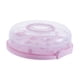 thumbnail image 2 of Portador De Pasteles Con Tapa Portador Portátil De Cupcakes Para Fiestas Cupcake Picnic Rosa, 2 of 3