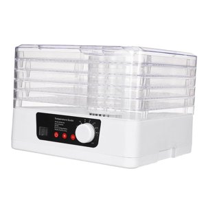 Bothyi - Máquina Eléctrica Para Alimentos Y Frutas, 5 Bandejas, Grande, Reutilizable, Para Cocina, Alimentos Para Mascotas, Blanco