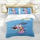 thumbnail image 5 of Coraje, el Perro Cobarde Conjunto de sábanas temático, trío de piezas, cómodo y amigable con la piel, diseño único, regalo de decoración para el hogar para familiares, amigos y fans,173cm *218cm, 5 of 6
