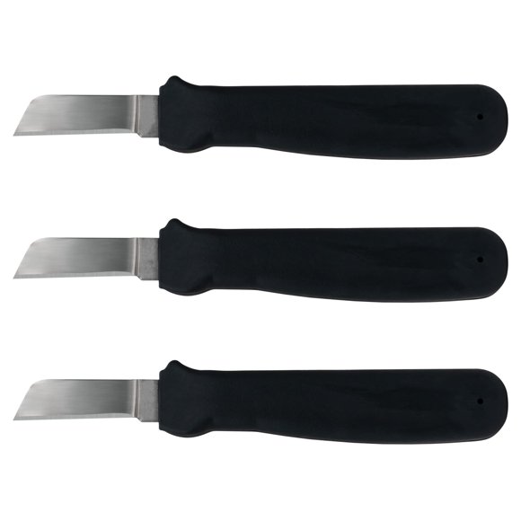 Cuchillo para empalmes de cables Jameson 32-24E, paquete de 3, mango de 16 cm