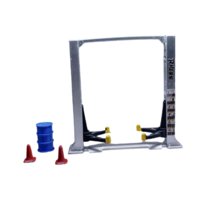 Magideal - Diorama A Escala 1/64 De Garaje, Taller De Reparación De Automóviles, Maqueta De Exhibición De Elevador De Automóviles Realista, Juego De 4 Piezas, Ma Ascensor Argent