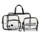 thumbnail image 1 of Neceser PVC Set Walmart 7 piezas Transparente Negro 12 x 4 x 9 pulgadas, 1 of 3