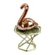thumbnail image 5 of Estatuillas De Animales Escultura Mueble De TV Estatua De Cerámica Flamenco De Oro Rosa, 5 of 5