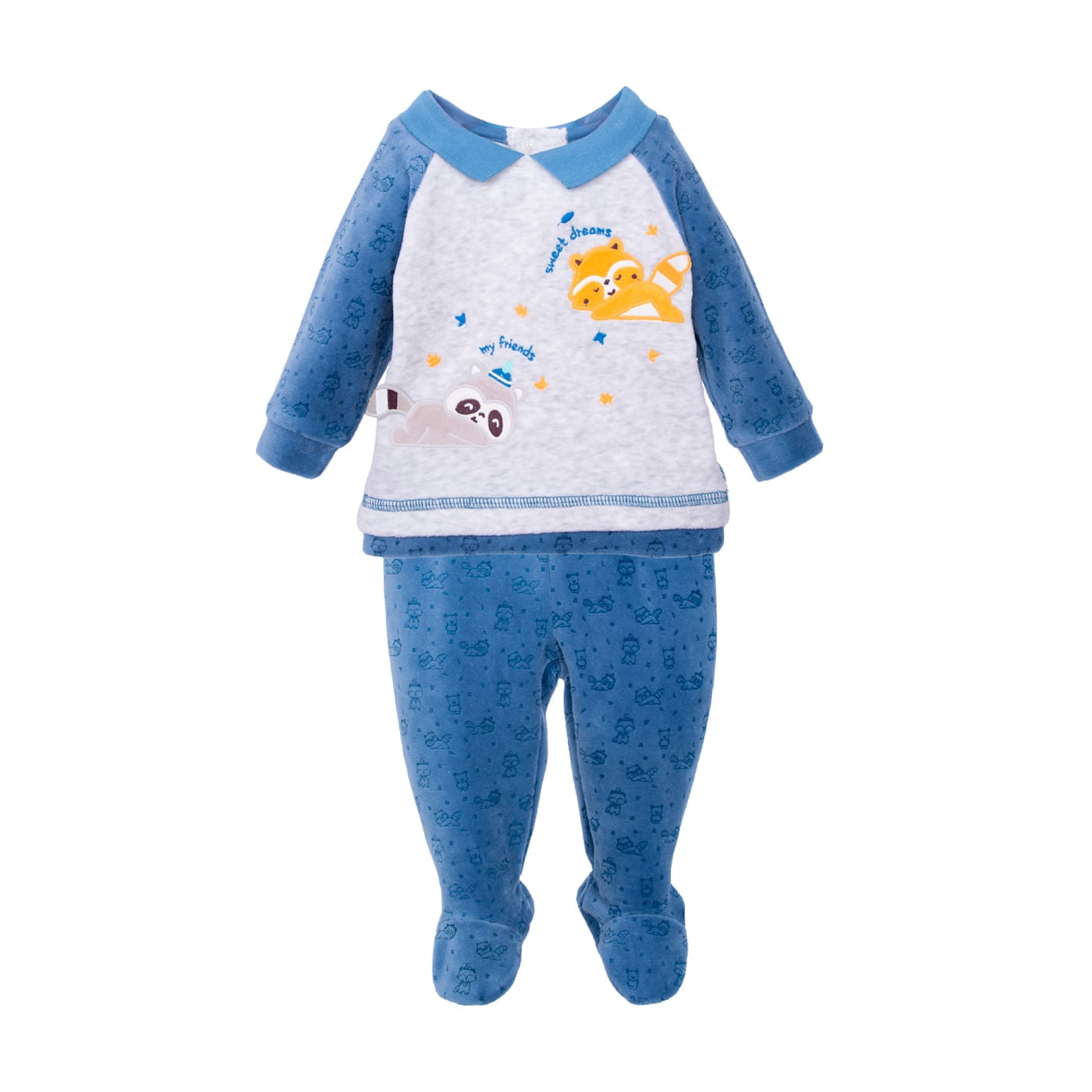 Pillin - Conjunto Plush Recién Nacido Niño Animales Azul