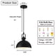 thumbnail image 3 of Luces colgantes Susurise Kitchen Island, paquete de 3 unidades, metal negro, 3 of 7