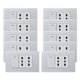 thumbnail image 1 of Pack 10 Interruptor 1 912 16a Y Tomacorriente 2 16a - Gris Blanco, 1 of 3