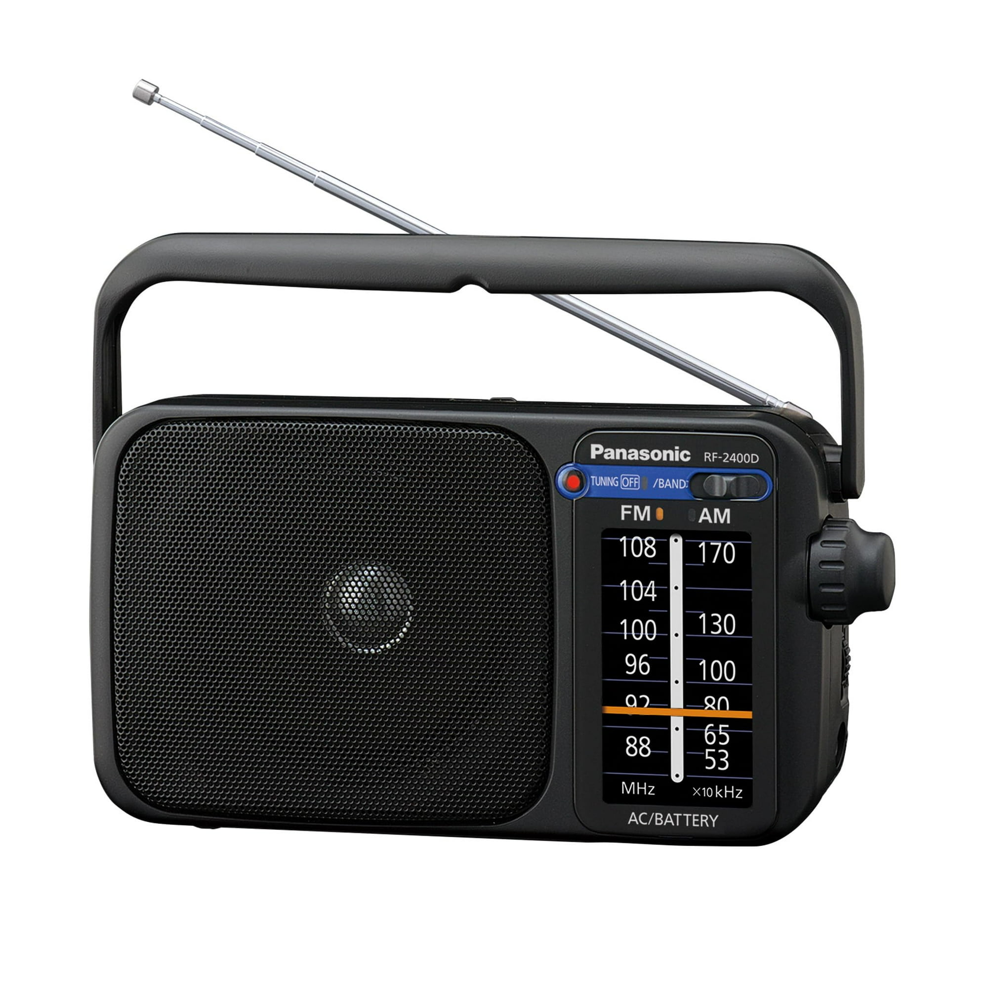 Radio Am/fm Portátil Panasonic Rf-2400-k Negra