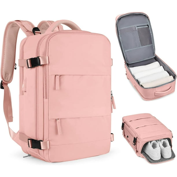 Mochila De Viaje Cabina Avión Impermeable Viral Zapatos Usb