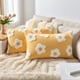 thumbnail image 2 of REGALWOVEN Paquete de 2 Fundas de Cojín Decorativas de Flores Jacquard Patrón Floral para Decoración del Hogar Amarillo 20" x 12", 2 of 7