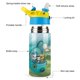 thumbnail image 3 of Octonautas Botella de Agua con Tapa Pop Top de Un Toque, Acero Inoxidable, a Prueba de Fugas, para Deportes, Botella Infantil azul 12 oz, 3 of 6