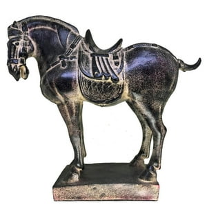 Vgo - Adorno Resina Caballo 39X35X14 Cm