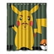 thumbnail image 1 of Cortina de ducha Pikachu, juego de cortina de baño con ganchos, tamaño 60 x 72 pulgadas, 1 of 3