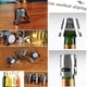 thumbnail image 4 of Tapón para botella de champán, de acero inoxidable, sellado al vacío, para vino, prosecco y espumoso (paquete de 3 unidades), color plateado claro., 4 of 5