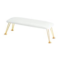 Magideal - Soporte Para Uñas Acrílicas, Accesorio De Cuero Sintético Para Manicura, Reposamanos Para Herramientas Blanco