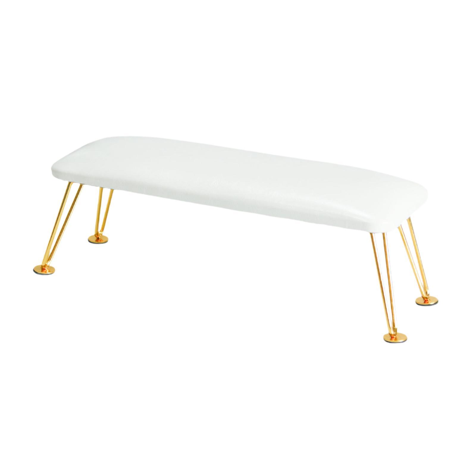 Magideal - Soporte Para Uñas Acrílicas, Accesorio De Cuero Sintético Para Manicura, Reposamanos Para Herramientas Blanco