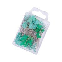 Bothyi - 80 Alfileres Rectos Para Confección De Prendas, Ceremonias De Graduación, Confección De Ropa, Color Verde