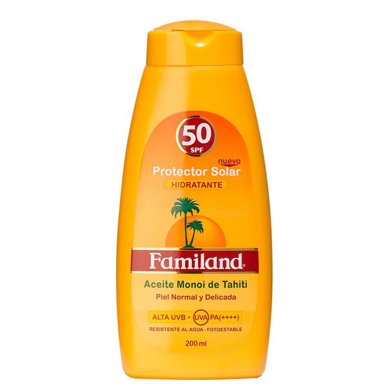 Familand Protector Solar Hidratante Monoi Tahiti Fps50 200Ml