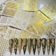 thumbnail image 2 of Hojas de stickers adhesivos para nail art NAIL ANGEL, 26 hojas, color dorado, 2 of 6