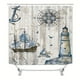 thumbnail image 2 of 1/3pcs Waterproof Shower Curtain With Plastic Hooks, Non-Slip Bathroom Rug, Toilet U-Shape Mat, Toilet Lid Cover Pad, Bathroom Decor, 2 of 4