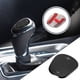thumbnail image 2 of Pegatina de cubierta de pomo de cambio de marchas de coche REGALWOVEN de acero inoxidable para Chevrolet Equinox 2018 2019 2020 Negro, 2 of 7