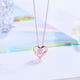 thumbnail image 2 of Collar Corazón Plata Italiana - Rosado, 2 of 2
