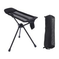 Magideal - Silla Plegable Portátil Para Acampar Al Aire Libre, Sillón Reclinable, Reposapiés Retráctil Perezoso, Reposapiés Para Senderismo, Pesca, Picnic