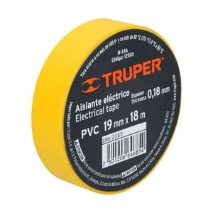 Truper - Huincha Aisladora 18Mm*18Mts Amarillo