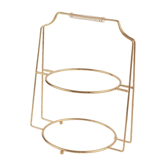 Durable Metal Tiered Cake Serving Rack Fotografía Accs Cookie Display Platter Suministros de paisaje Estante de dulces de frutas para cenas Decoración