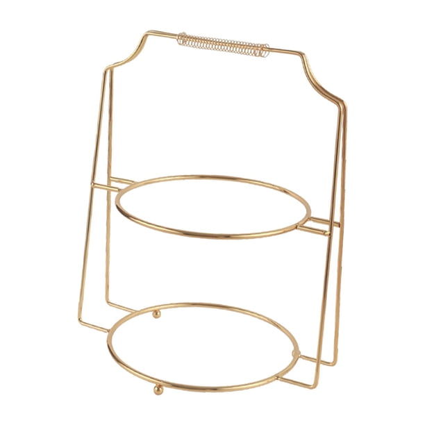 Durable Metal Tiered Cake Serving Rack Fotografía Accs Cookie Display Platter Suministros de paisaje Estante de dulces de frutas para cenas Decoración