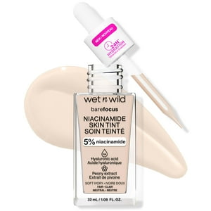 Skin Tint Wet N Wild Bare Focus 5% Niacinamide Soft Ivory