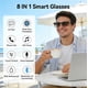 thumbnail image 5 of Gafas inteligentes MNVOEQ MK3+AI con traductor Bluetooth inalámbrico, 5 of 9