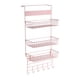 thumbnail image 5 of Organizador De Despensa Sobre La Puerta, Estante De Almacenamiento Para Lavandería, Gabinete, Cocina, Color Rosa, 5 of 5