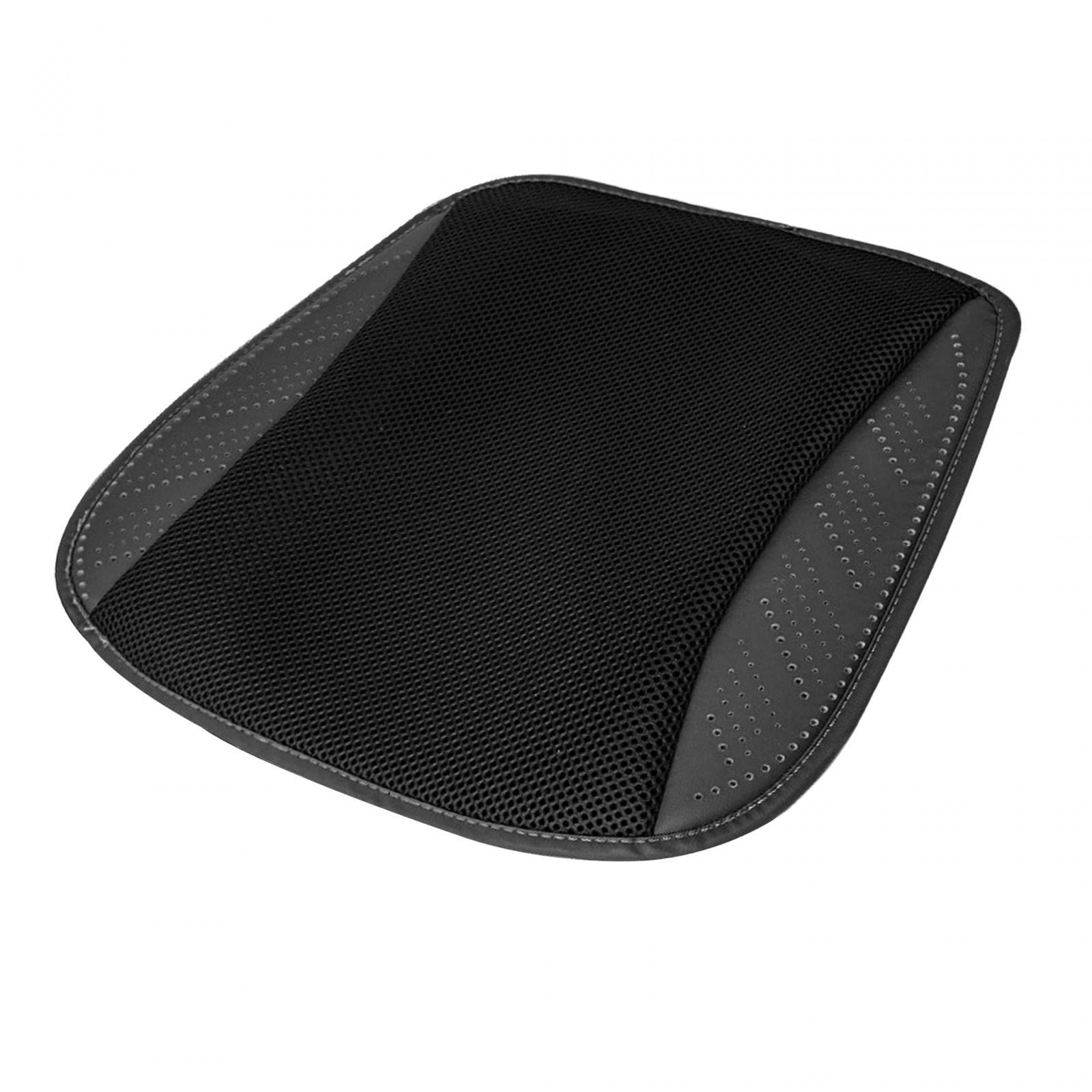 Ioensy - Cojín De Asiento De Coche Usb Con 5 Ventiladores Cojín De Ventilación De Verano Suave Y Cómodo Negro
