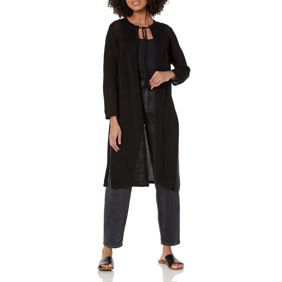 Chaqueta Anne Klein con diseño de plumero de manga larga con lateral SL