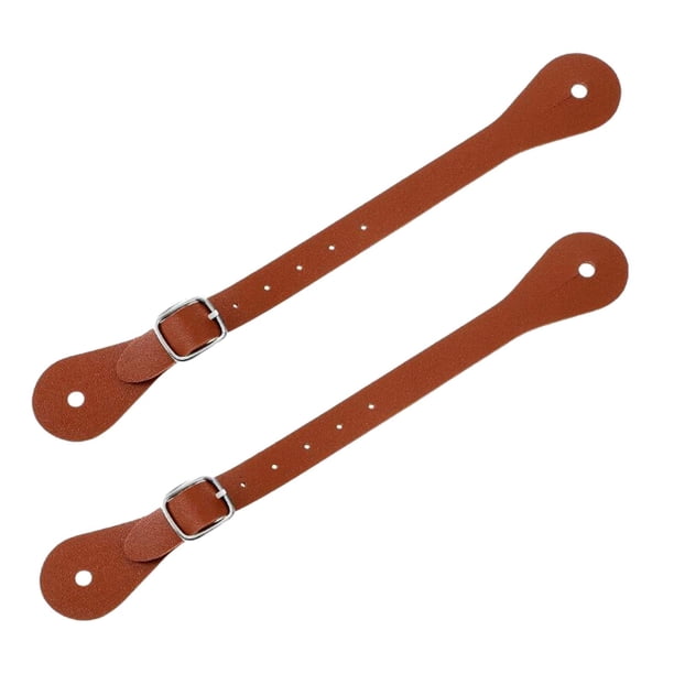 Juego De 2 Correas Para Espuelas, Correas Para Botas De Primera Calidad Para Equitación Ecuestre Al Aire Libre, Color Marrón