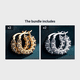 thumbnail image 1 of Exquisite Zircon Hoop Earrings, 1 of 5