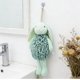 thumbnail image 1 of Toalla mano bolita felpa conejo secado rápido diseño animal 3D baño verde, 1 of 8