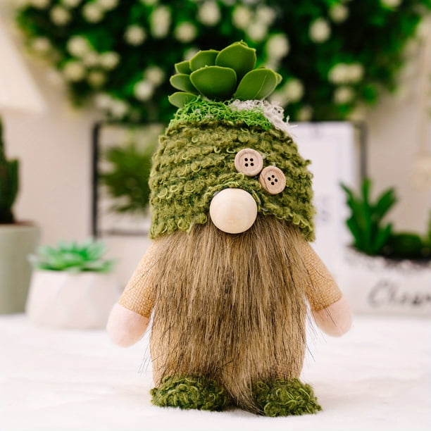 1pc, Spring Gnome Plush Doll, Scene Decor, Room Decor, Desktop Decoration Ornament, Window Decoration Ornament, Collectible Buildings Accessories