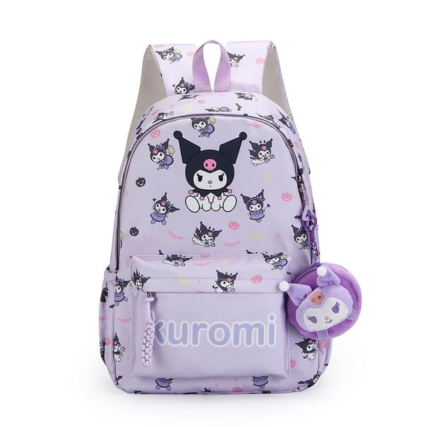 Sanrio Kuromi Hello Kitty Cute High School Student Backpack Fashion Cartoon School Bags For Boys And Girls Large Capacity Bag