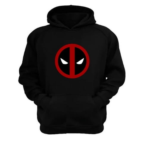 Genérico - Polerón Canguro Superhérore Inmortal Negro Talla S Unisex